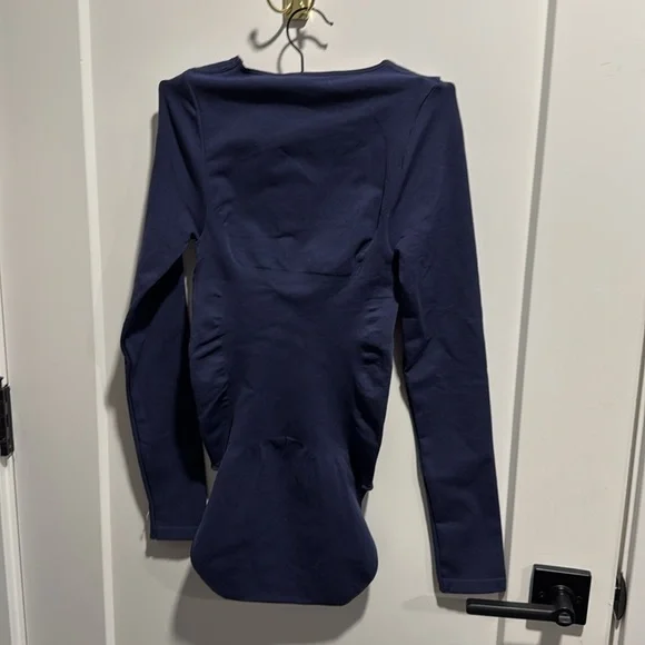 Yitty Fabletics Nearly Naked Shapewear Long Sleeve Bodysuit, Wild Nights M/L NWT - Picture 7 of 10